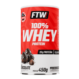 100% Whey Protein 450g Sabor Chocolate - FTW