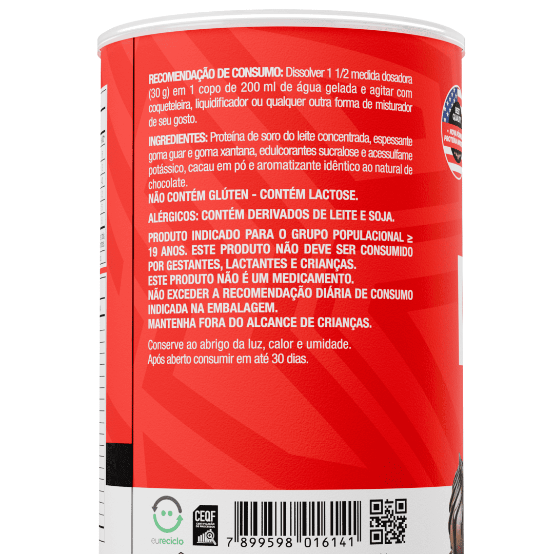 100% Whey Protein 450g Sabor Chocolate - FTW