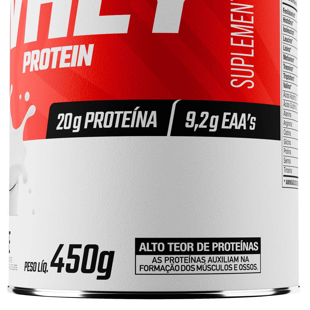 100% Whey Protein Leite 450g - FTW