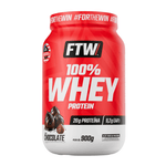 100% Whey Protein Concentrado Chocolate 900g - FTW