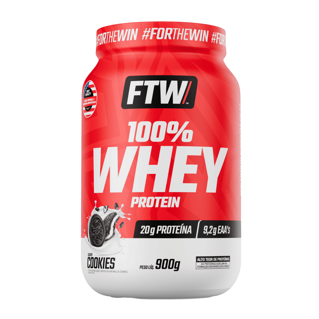 100% Whey Protein Concentrado Cookies 900g - FTW
