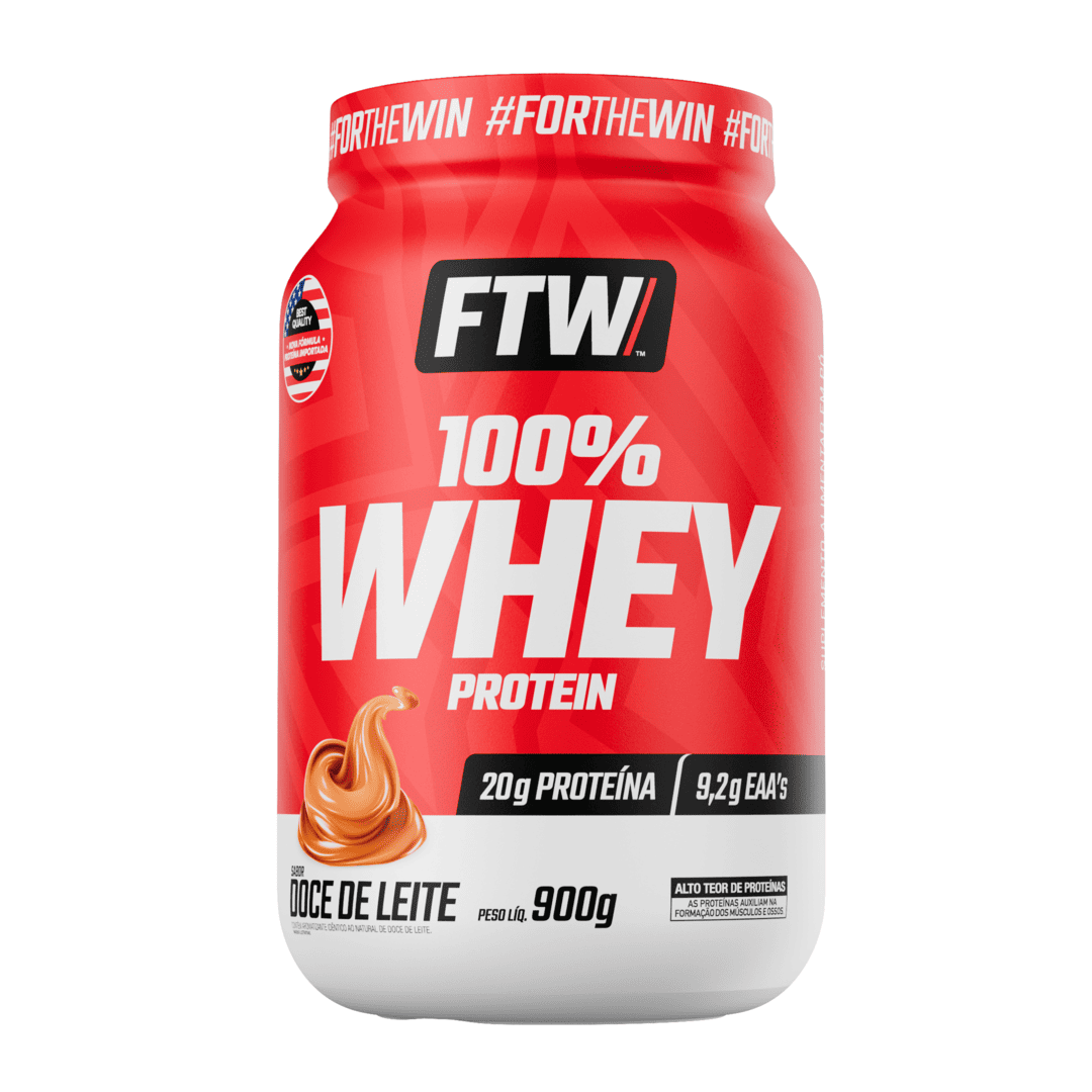 100% Whey Protein Concentrado Doce de Leite 900g - FTW