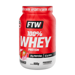 100% Whey Protein Concentrado Morango 900g - FTW