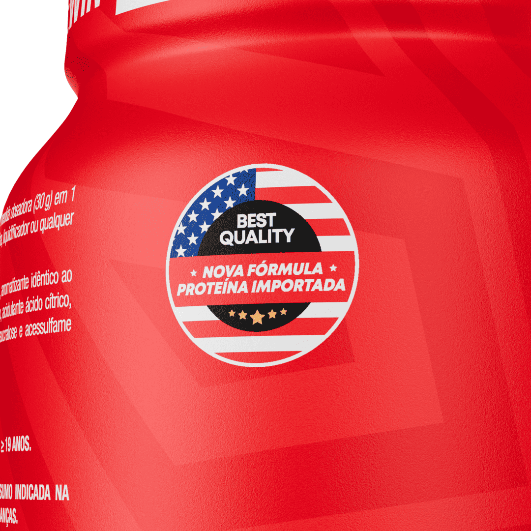 100% Whey Protein Concentrado Morango 900g - FTW