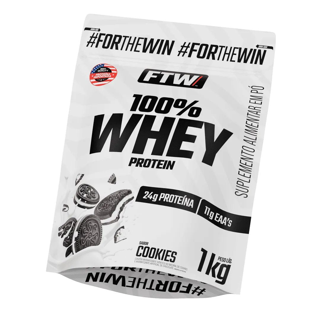 100% Whey Protein Cookies 1kg Refil - FTW