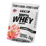 100% Whey Protein Morango Milk Shake 1kg Refil - FTW