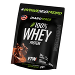100% Whey Protein Refil Morango 900g - Diabo Verde