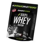 100% Whey Protein Refil Morango 900g - Diabo Verde