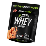 100% Whey Protein Refil Morango 900g - Diabo Verde