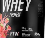 100% Whey Protein Refil Morango 900g - Diabo Verde