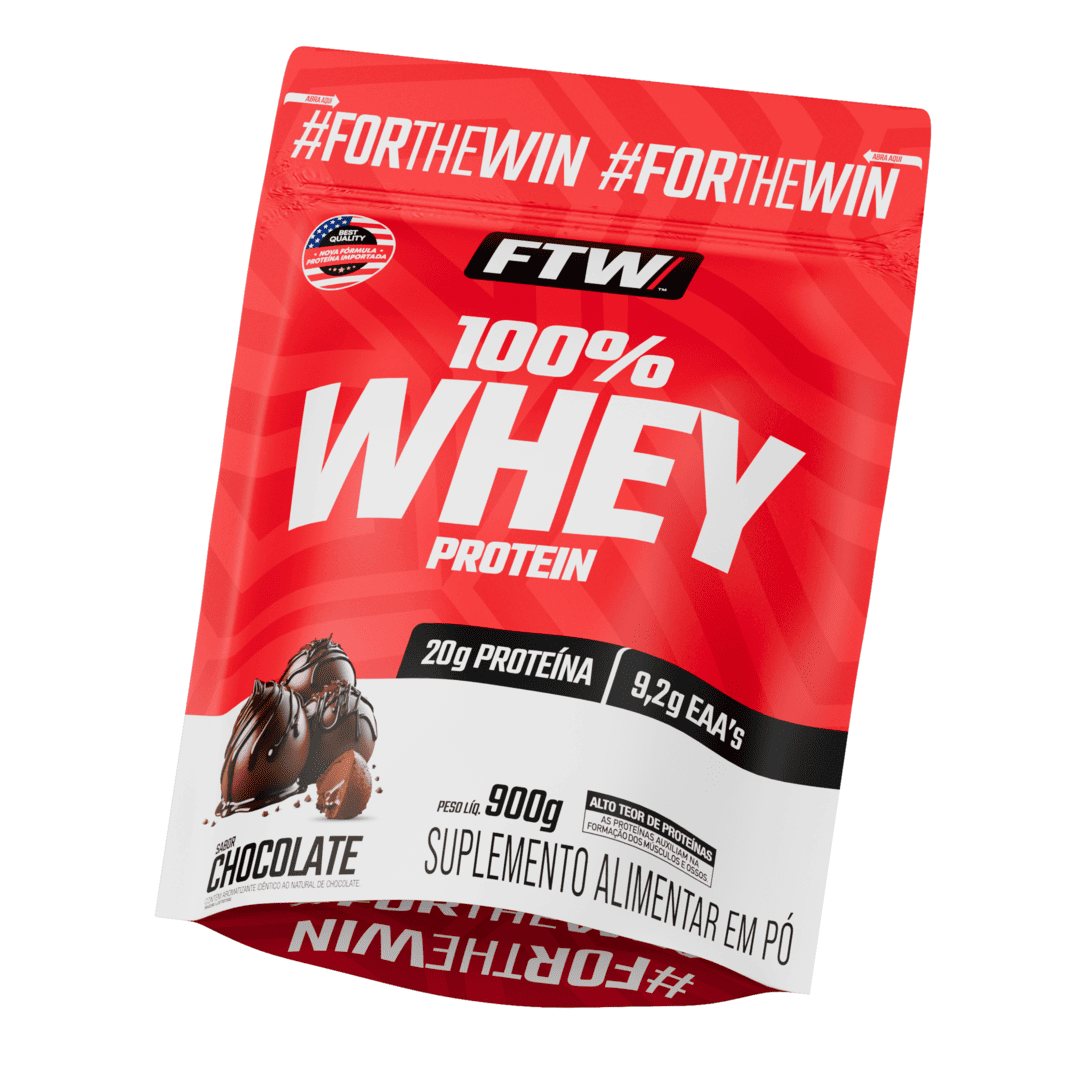 100% Whey Protein Concentrado Refil 900g - FTW