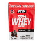 100% Whey Protein Concentrado Chocolate Refil 900g - FTW