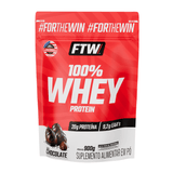 100% Whey Protein Concentrado Chocolate Refil 900g - FTW