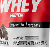 100% Whey Protein Concentrado Chocolate Refil 900g - FTW