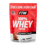 100% Whey Protein Concentrado Chocolate Maltado Refil 900g - FTW