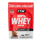 100% Whey Protein Concentrado Chocolate Maltado Refil 900g - FTW