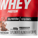 100% Whey Protein Concentrado Chocolate Maltado Refil 900g - FTW