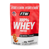 100% Whey Protein Concentrado Sabor Doce de Leite Refil 900g - FTW