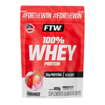 100% Whey Protein Concentrado Morango Refil 900g - FTW