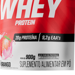 100% Whey Protein Concentrado Morango Refil 900g - FTW