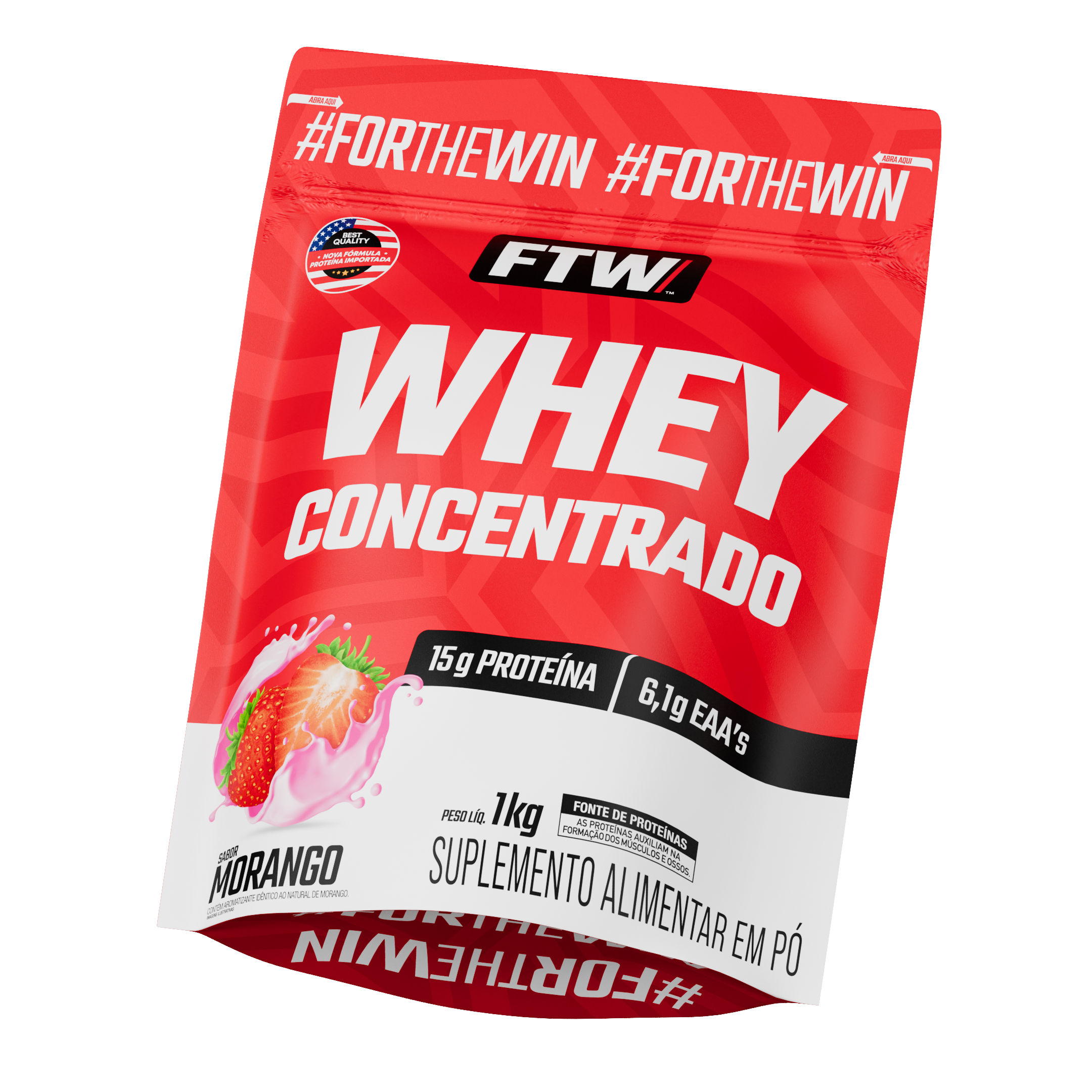 Kit Whey em Dobro - Whey sabor Morango