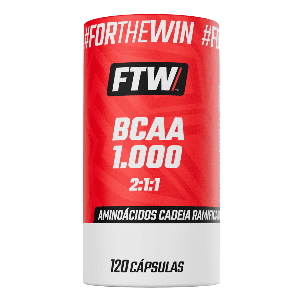 BCAA 1.000 2:1:1 120 Cápsulas - FTW