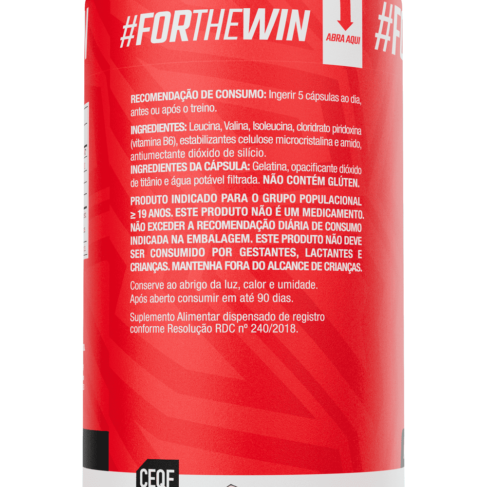 BCAA 1.000 2:1:1 120 Cápsulas - FTW