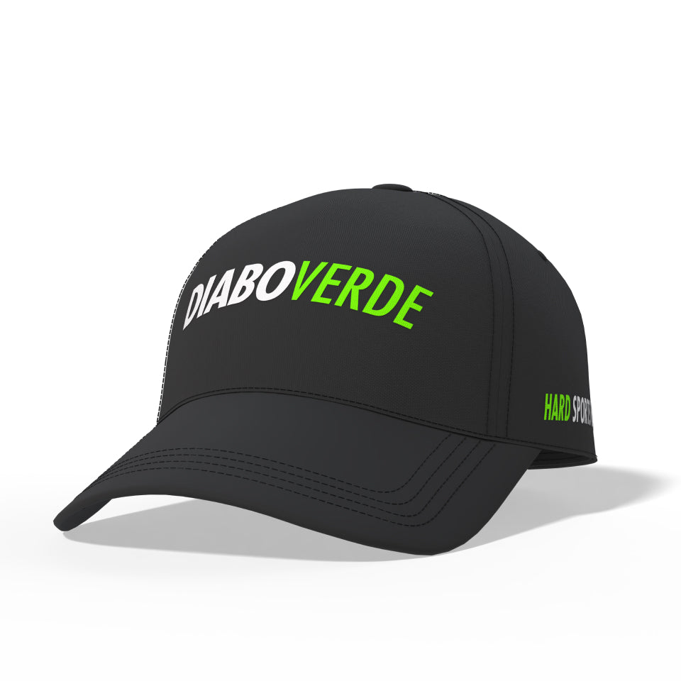 Boné Aba Curva Preto - Diabo Verde