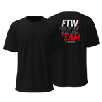 Camiseta Slim Masculina Preta Costas FTW ELITE TEAM LIFESTYLE