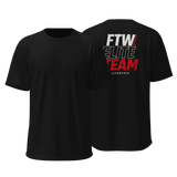 Camiseta Slim Masculina Preta Costas FTW ELITE TEAM LIFESTYLE