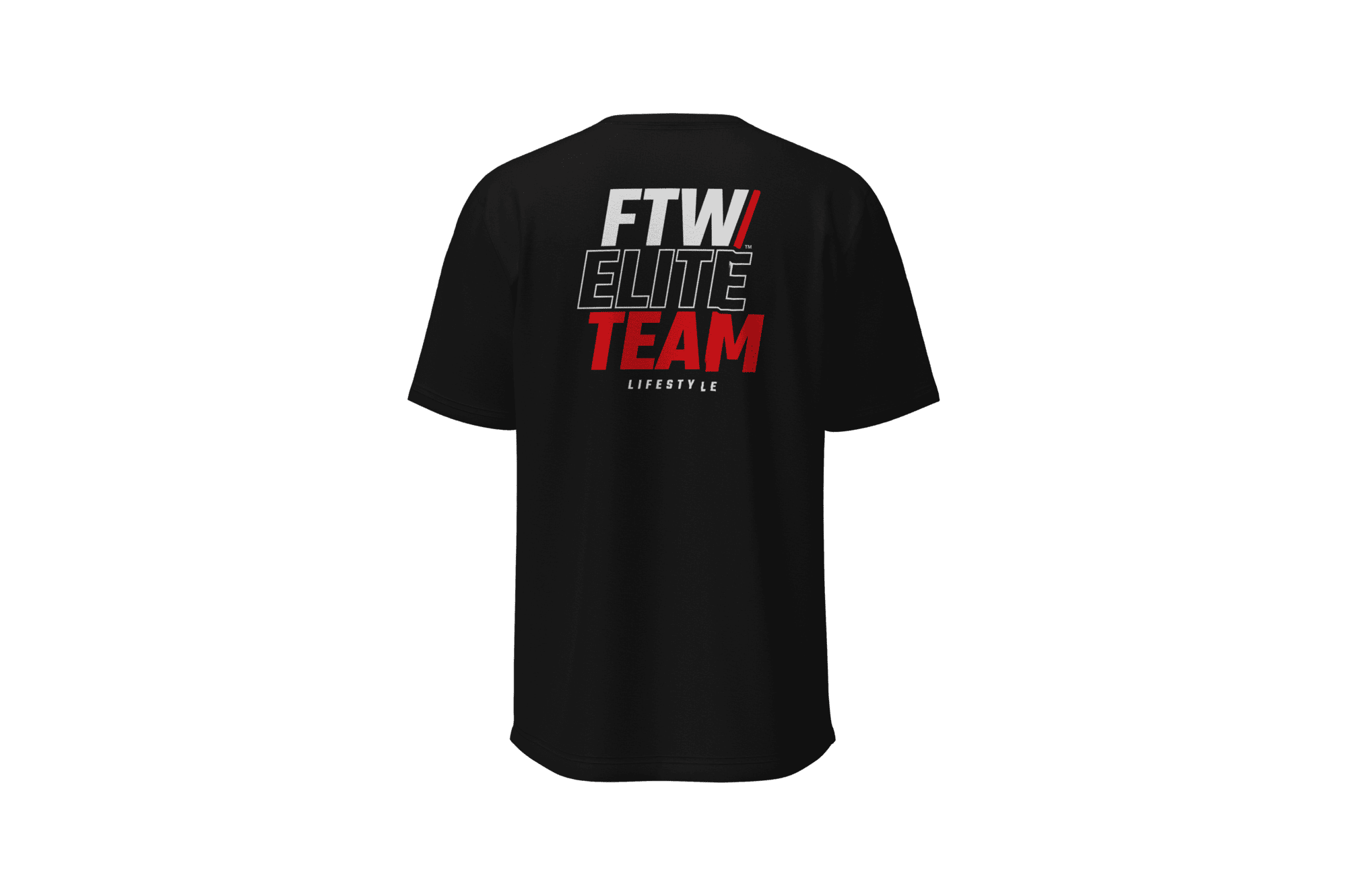 Camiseta Slim Masculina Preta Costas FTW ELITE TEAM LIFESTYLE