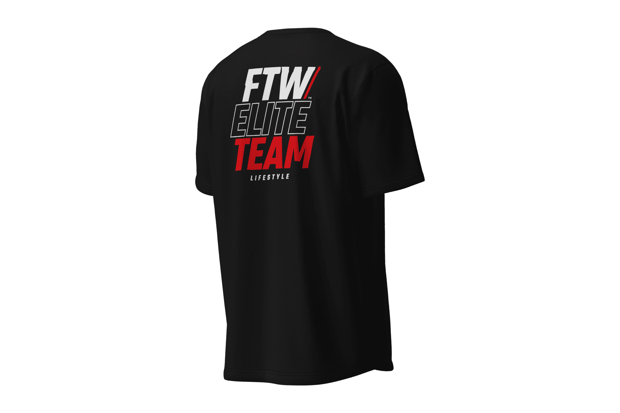 Camiseta Slim Masculina Preta Costas FTW ELITE TEAM LIFESTYLE