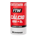 Cálcio 600 + D3 180 Comprimidos - FTW