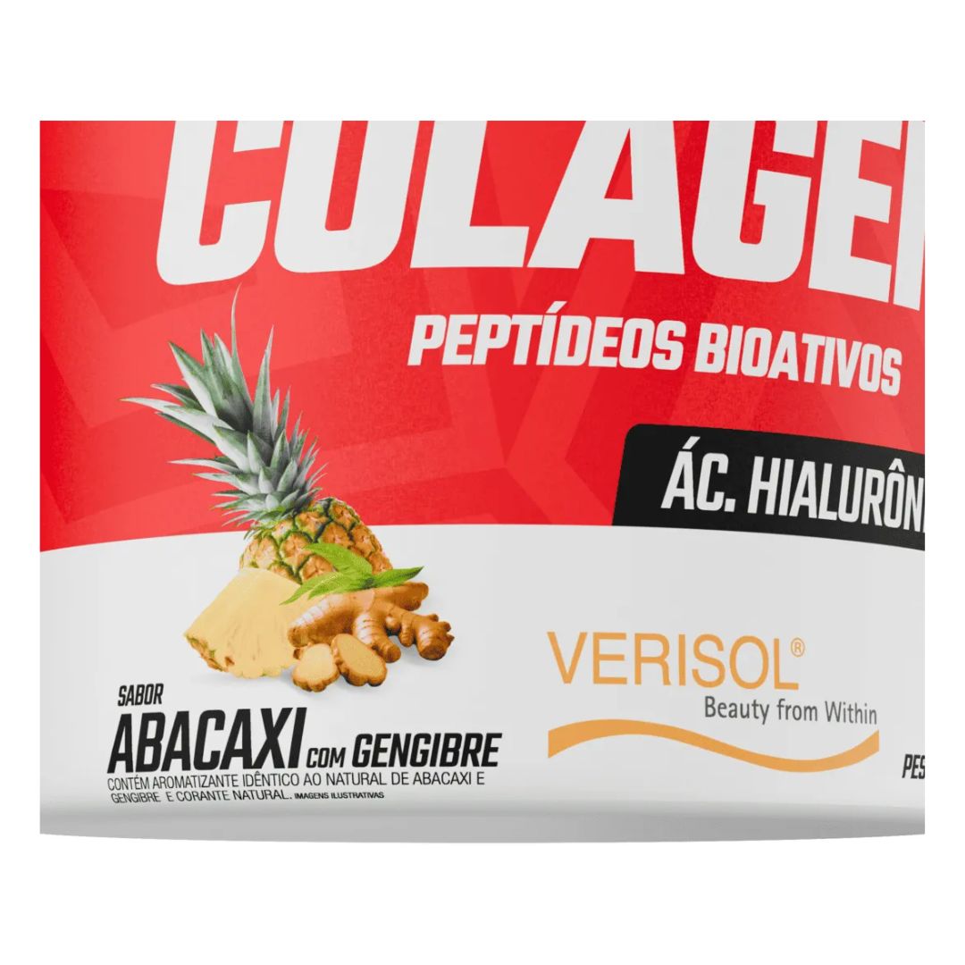 Colágeno Hidrolisado Verisol® Abacaxi e Gengibre 200g - FTW