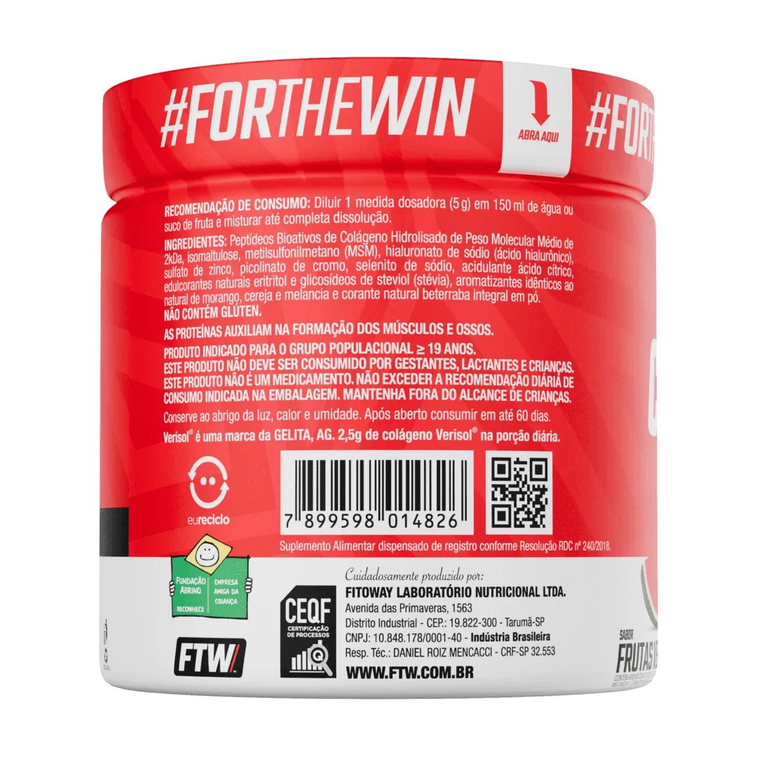 Colágeno Hidrolisado Verisol® Frutas Vermelhas 200g - FTW