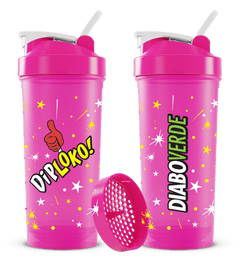 Coqueteleira Dip Loko! 600ml Rosa
