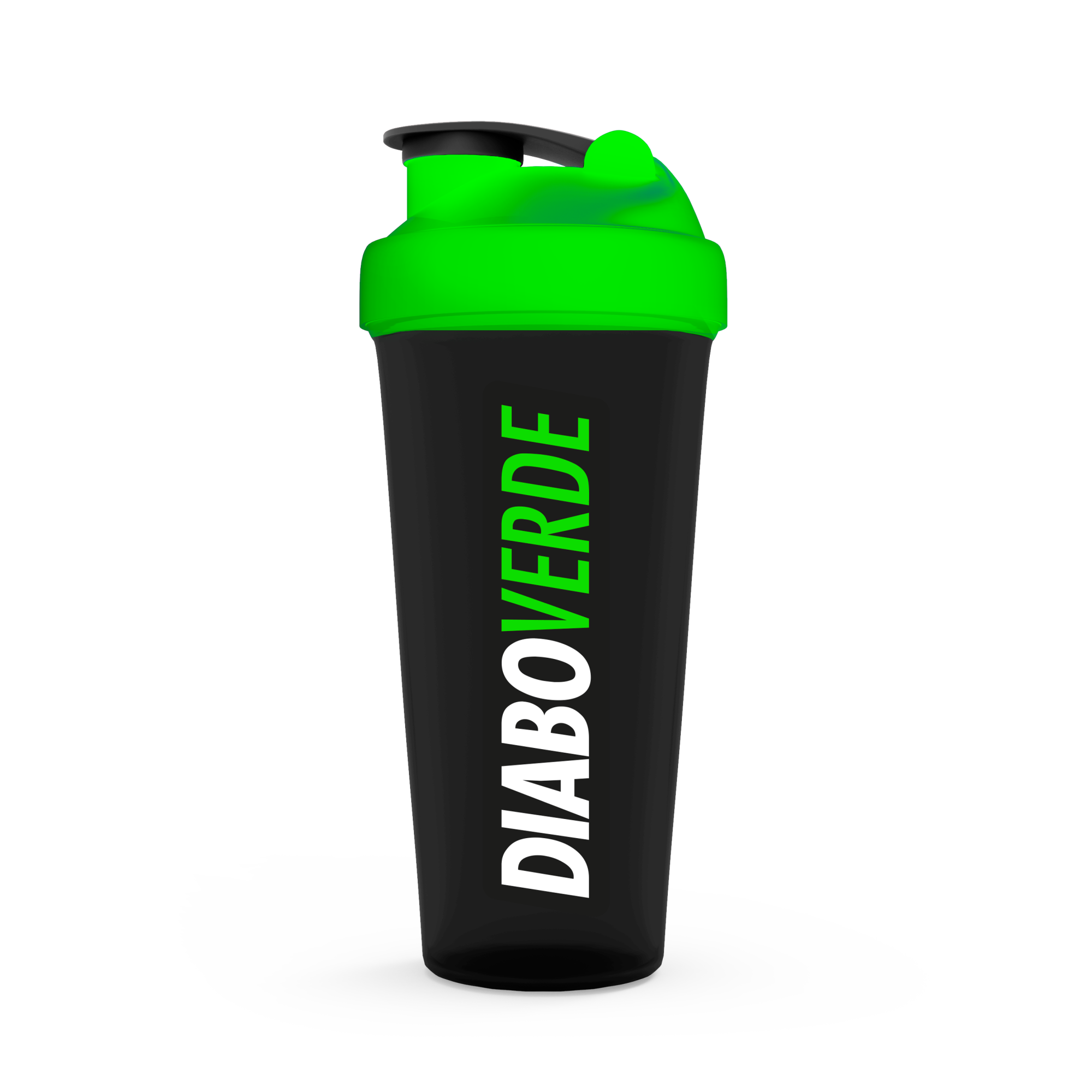 Coqueteleira Fumê Tampa Verde 600ml - Diabo Verde