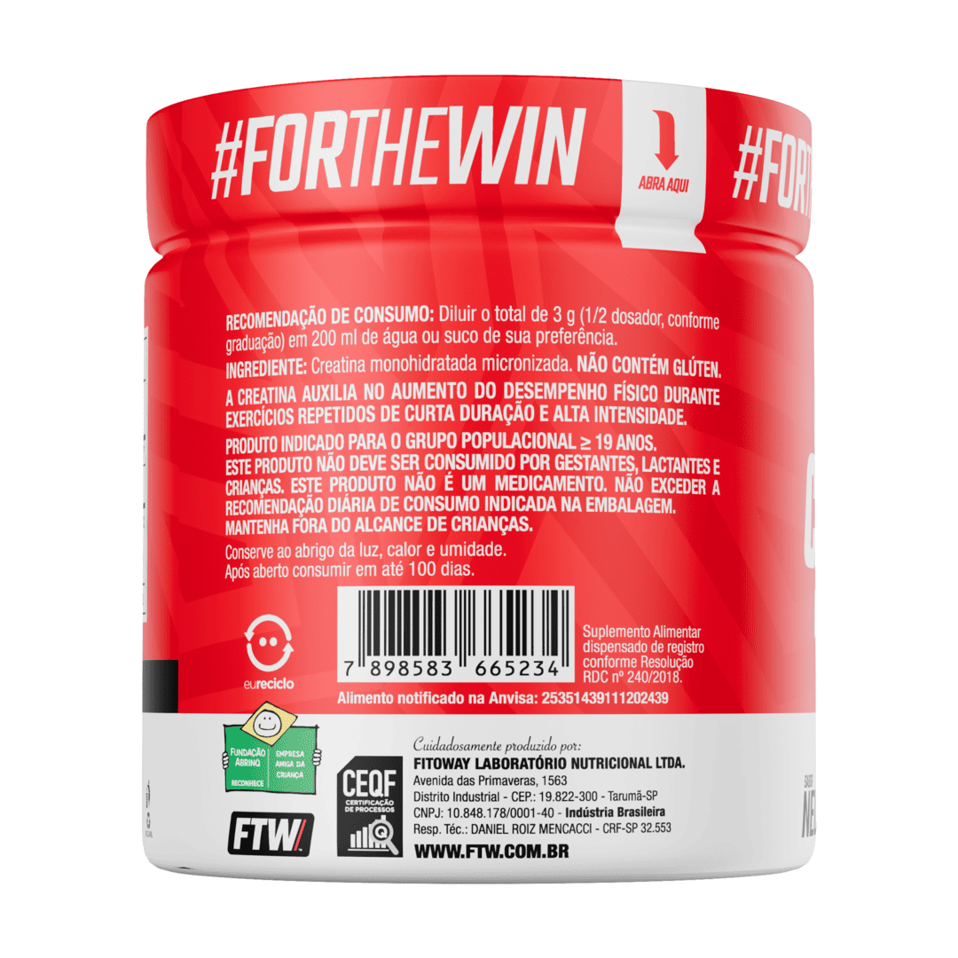 Creatina Monohidratada FTW 300g