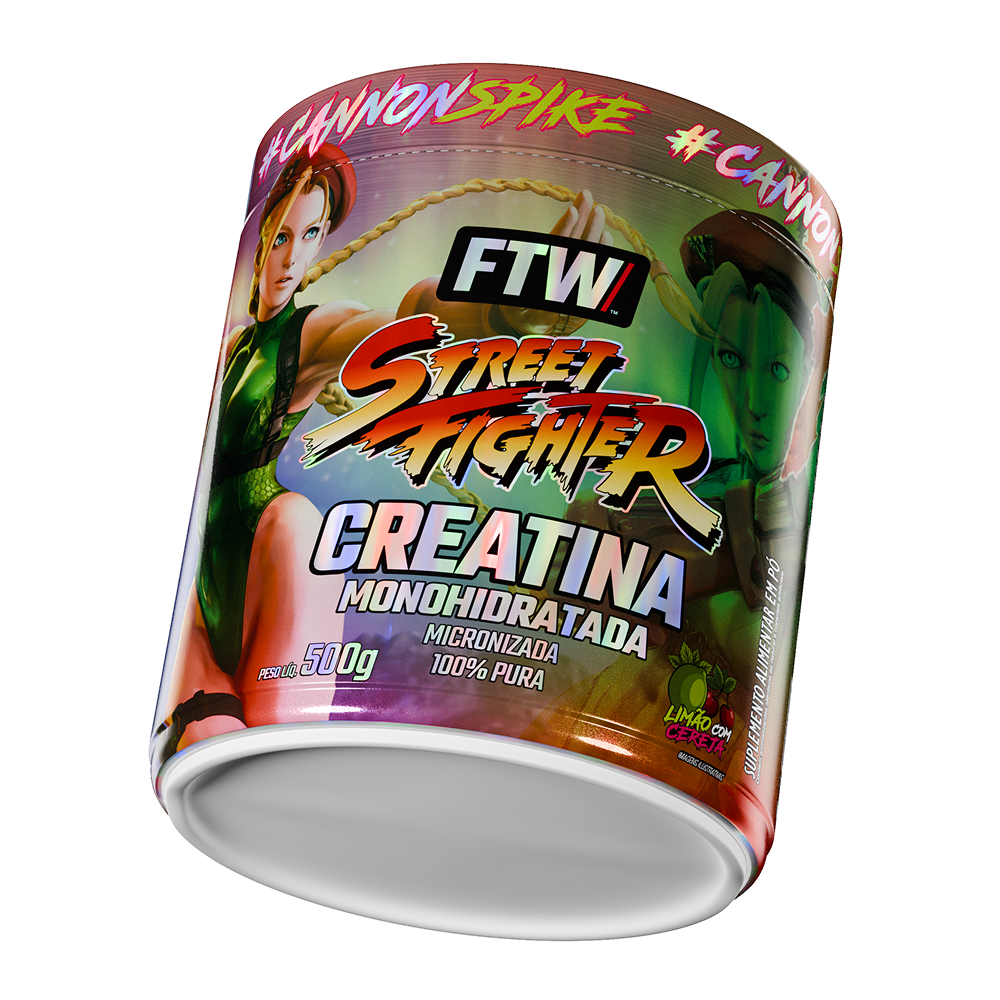 Creatina Monohidratada Street Fighter - Cammy - Limão com Cereja 500g