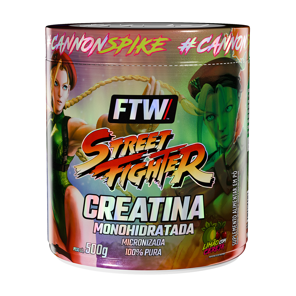 Creatina Monohidratada Street Fighter - Cammy - Limão com Cereja 500g