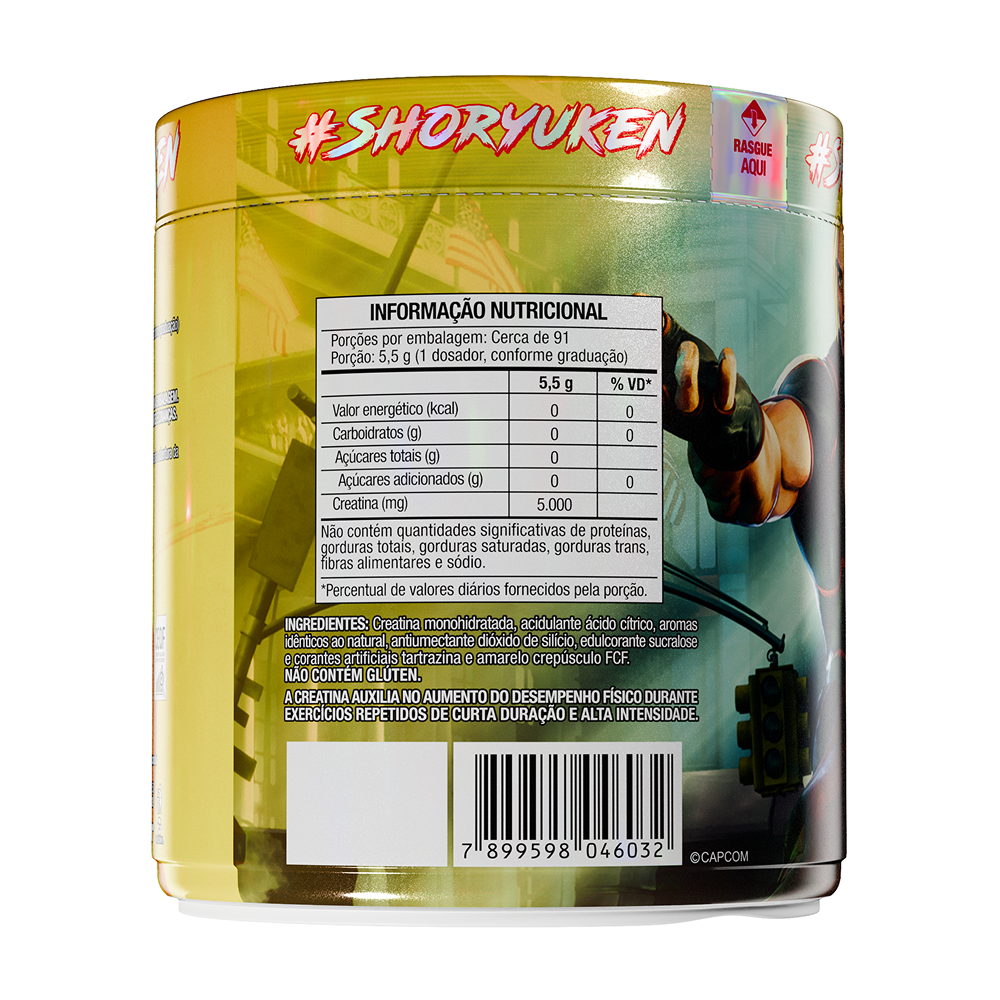 Creatina Monohidratada Street Fighter - Ken - Laranja com Maracujá 500g