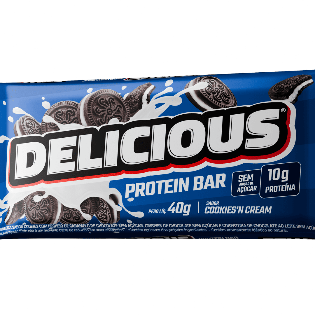 Barra de Proteína Delicious Cookies'N Cream 40g - FTW