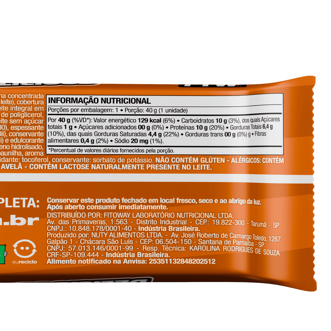 Barra de Proteína Delicious Doce de Leite Argentino 40g - FTW