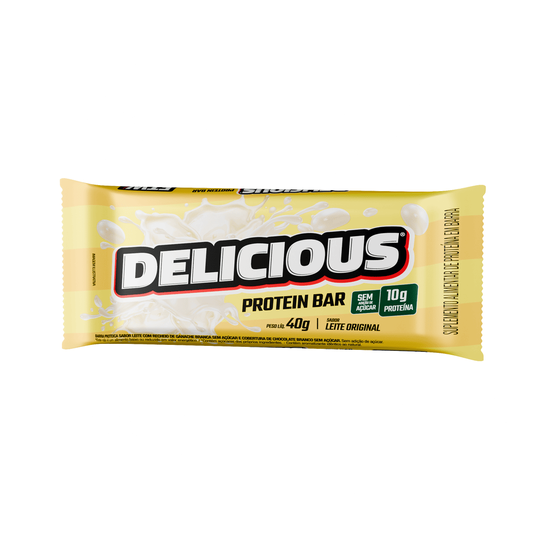 Barra de Proteína Delicious Leite Original 40g - FTW