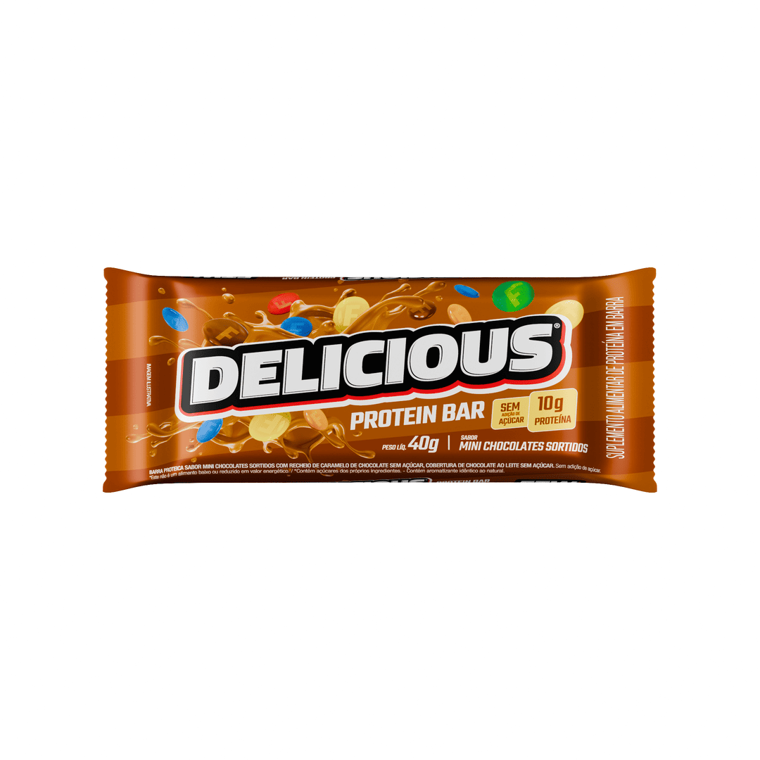 Barra de Proteína Delicious Mini Chocolates Sortidos 40g - FTW