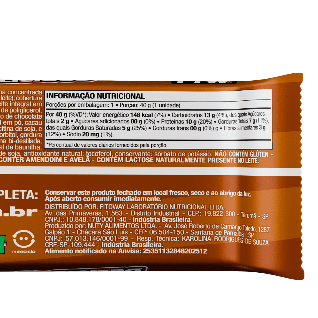 Barra de Proteína Delicious Mini Chocolates Sortidos 40g - FTW