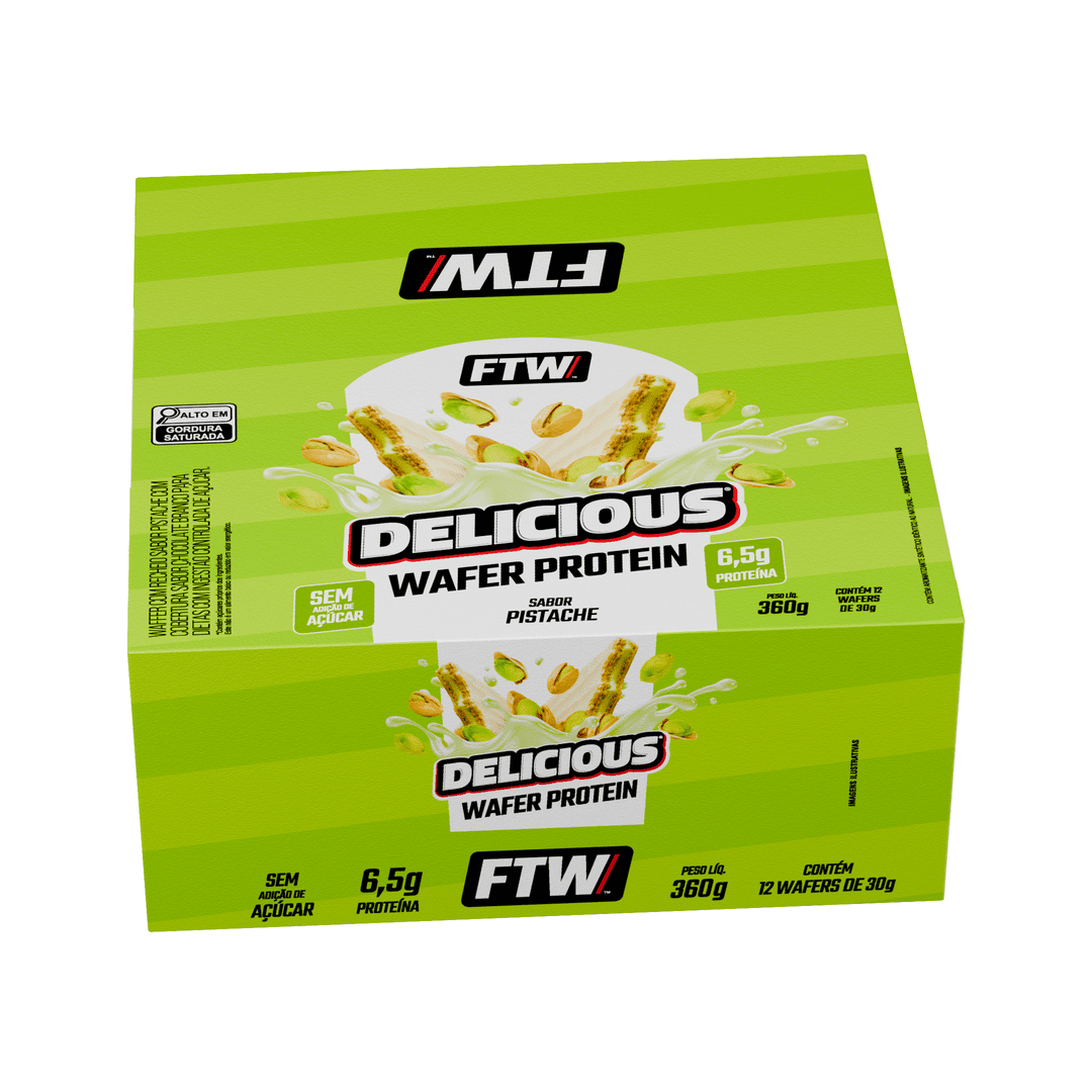Delicious Wafer Protein 30g Caixa Com 12 Unidades - FTW