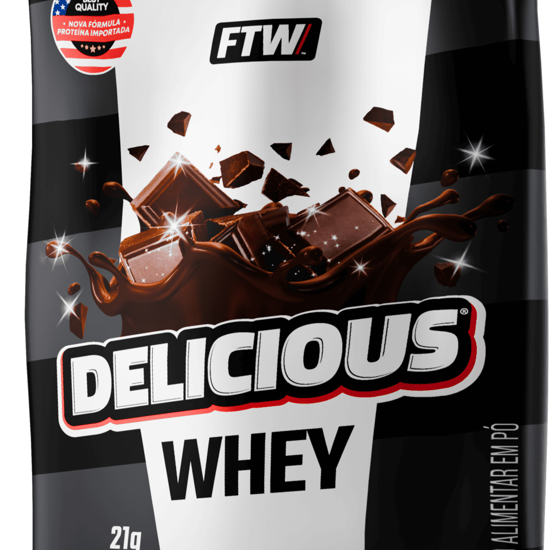 Whey Protein Delicious Sachê Sabor Chocolate Negro 30g - FTW