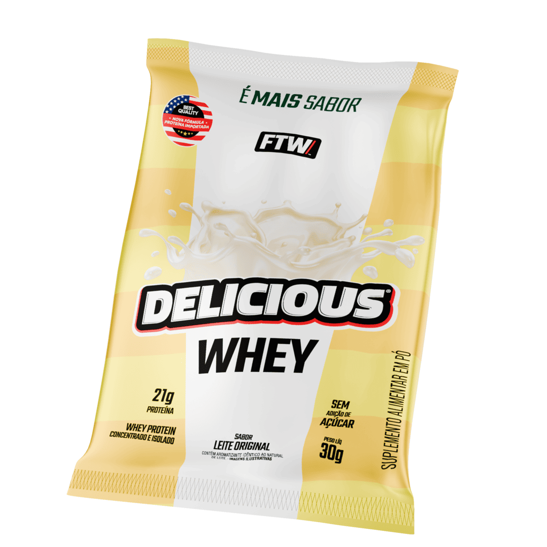 Whey Protein Delicious Sachê 30g Leite Original