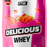 Whey Protein Delicious Sachê Sabor Morango Milkshake 30g - FTW
